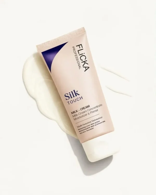 Flicka white bg FLICKA Professional Silk Touch Milk Cream Moisturizer & Primer – Multi-Function Hydrating Cream | 100ml