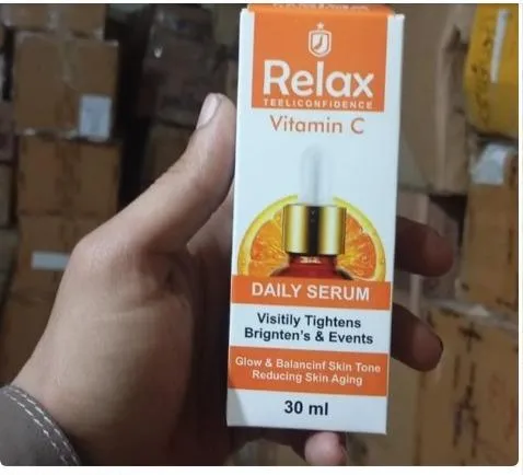 relax vitamin c serum UGC Relax Vitamin C Daily Serum 30ml – Brightening, Hydrating & Skin Tightening Face Serum for Glowing Skin