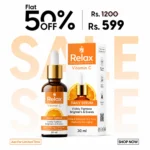 Relax Vitamin C Daily Serum 30ml – Brightening, Hydrating & Skin Tightening Face Serum for Glowing Skin